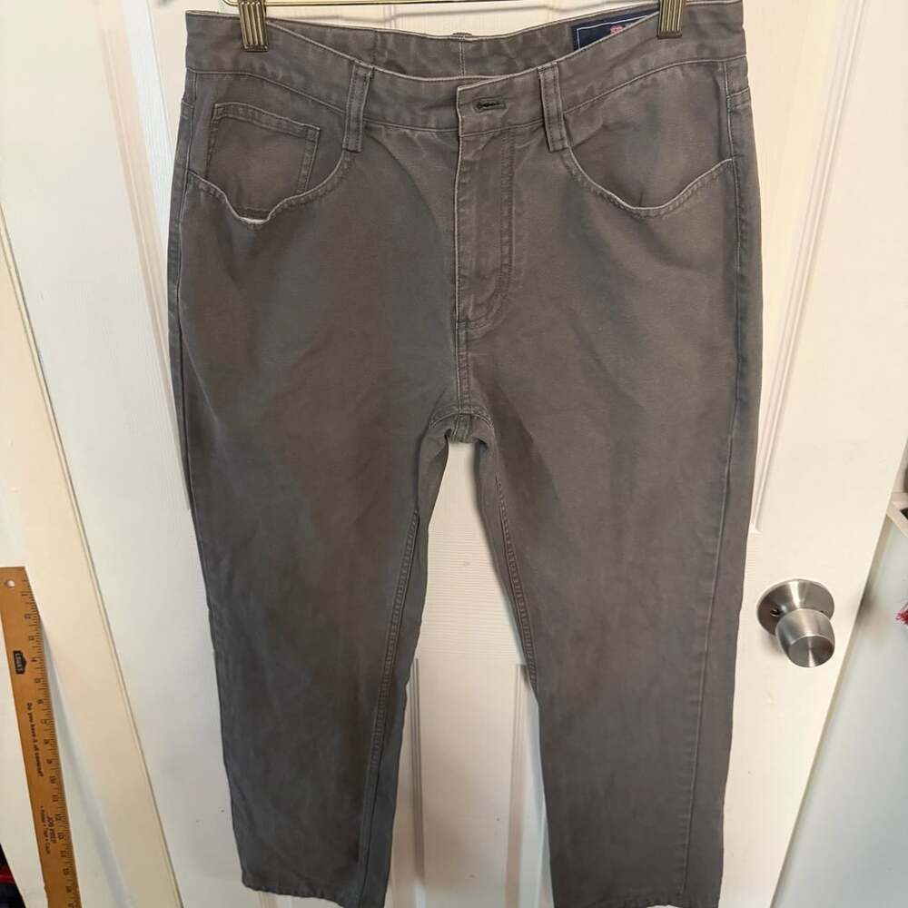 Vineyard Vines Gray Cotton Work Pants